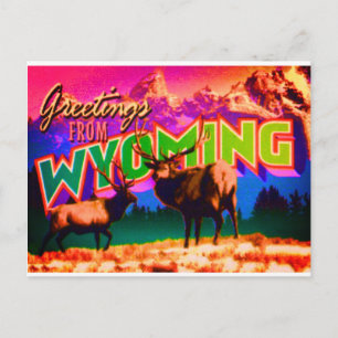 Tarjeta postal de Wyoming
