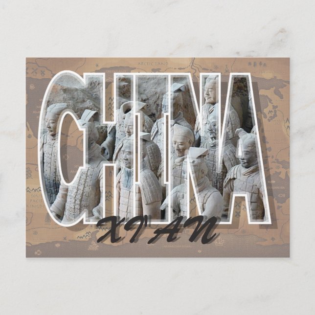 Tarjeta postal de Xi'an, China (Anverso)