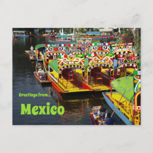 Tarjeta postal de Xochimilco México