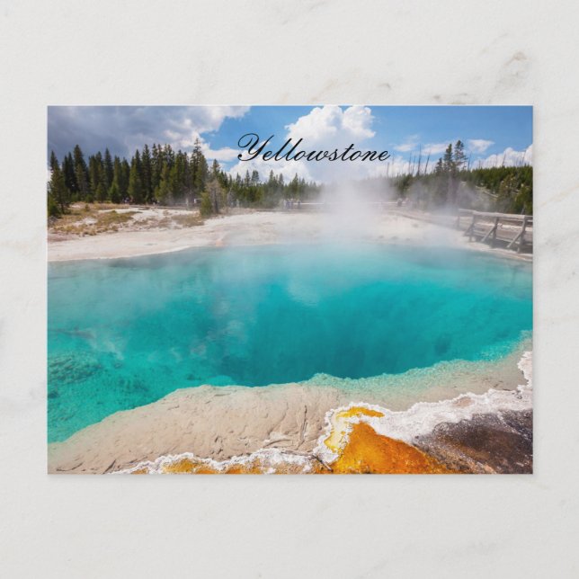 TARJETA POSTAL DE YELLOWSTONE (Anverso)
