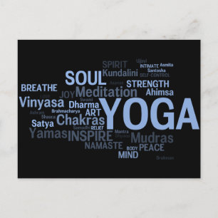 Tarjeta postal de YOGA