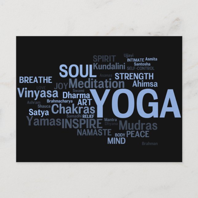 Tarjeta postal de YOGA (Anverso)