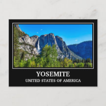 Tarjeta postal de Yosemite EE. UU.