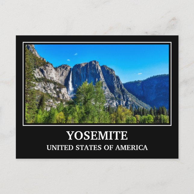 Tarjeta postal de Yosemite EE. UU. (Anverso)