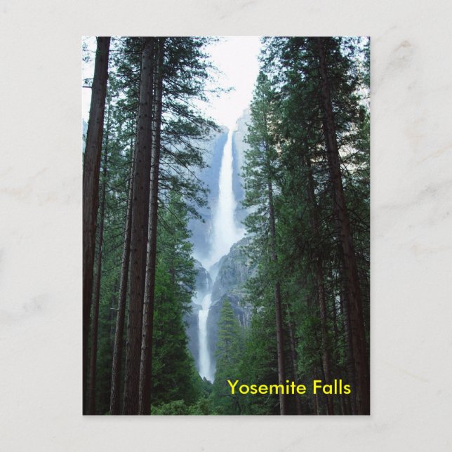 Tarjeta postal de Yosemite Falls (Anverso)