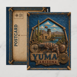 Tarjeta postal de Yuma Arizona Viajes Antiguos
