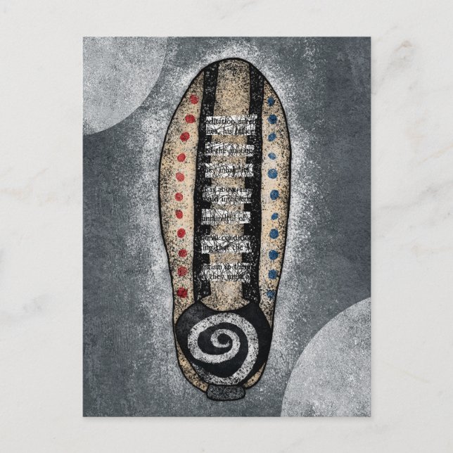 Tarjeta postal de zapato de bolos (Anverso)