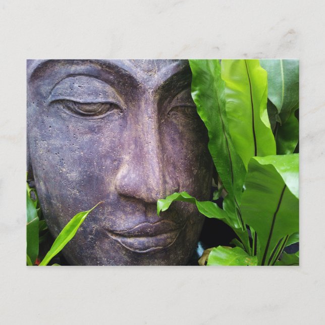 Tarjeta postal de Zen Buddha Serenidad (Anverso)