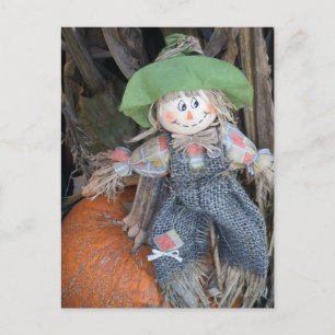 Tarjeta postal decorativa de espantapájaros #1