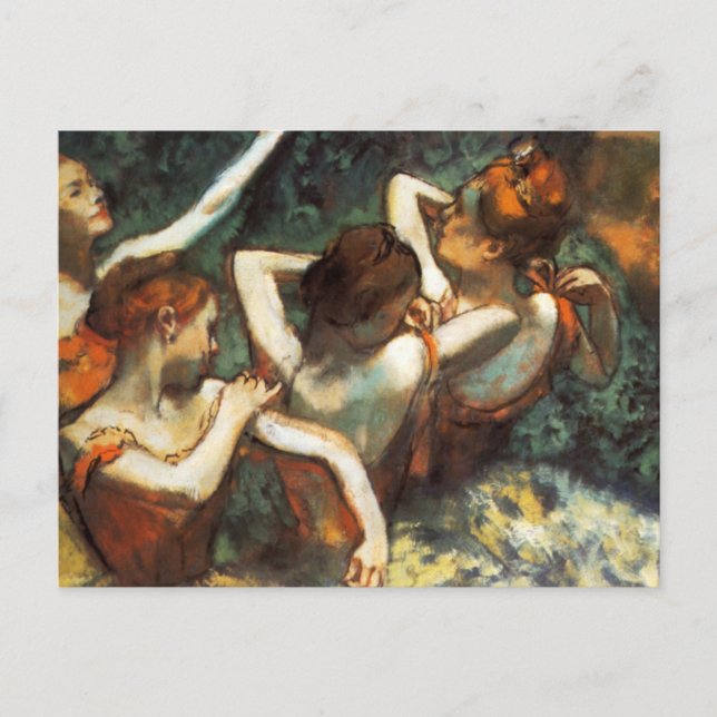 Tarjeta postal Degas Four Dancers (Anverso)