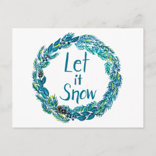 Tarjeta Postal Deja Que Nieve