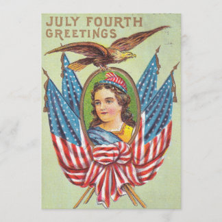 Tarjeta postal del 4 de julio de 1909, digital vin