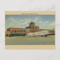 Tarjeta postal del aeropuerto municipal de Kansas