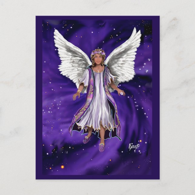 Tarjeta postal del alma púrpura (Anverso)