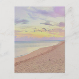 Tarjeta postal del amanecer en Haena, Hawaii