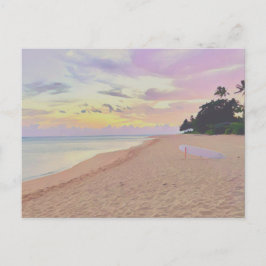 Tarjeta postal del amanecer en Haena, Hawaii
