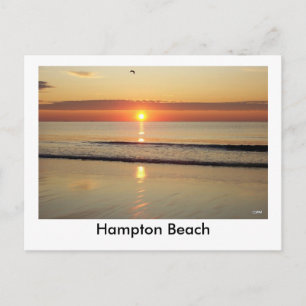 Tarjeta Postal del Amanecer en Hampton Beach