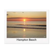 Tarjeta Postal del Amanecer en Hampton Beach