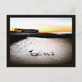Tarjeta postal del amanecer en Ocean City, Nueva J