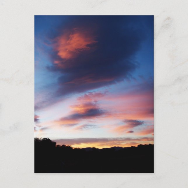 Tarjeta postal del amanecer en Reno (Anverso)