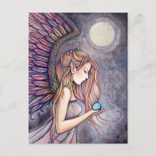 Tarjeta Postal del Ángel de Molly Harrison (Anverso)