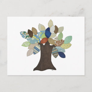 Tarjeta postal del árbol de plata