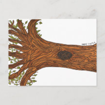 Tarjeta postal del árbol retorcido