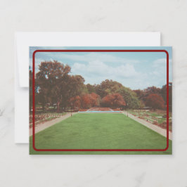 Tarjeta postal del arboreto vintage