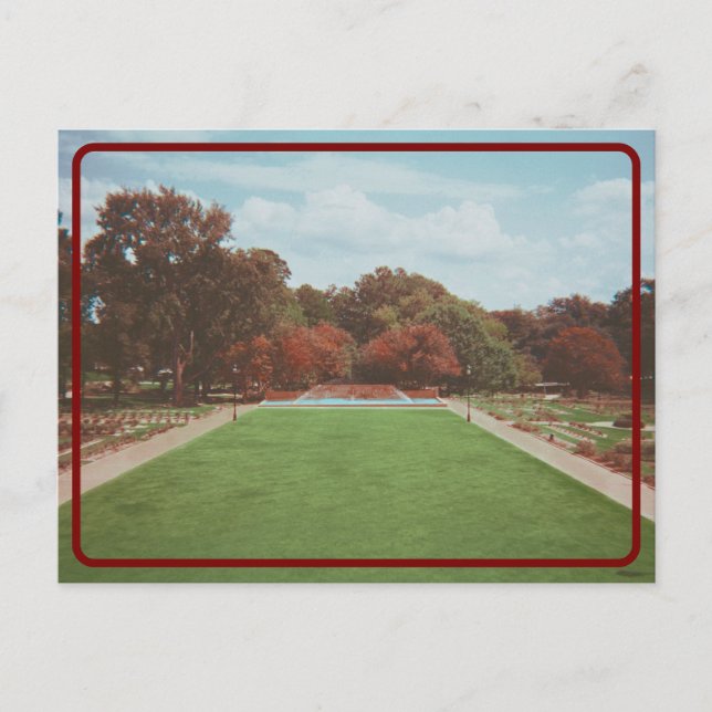 Tarjeta postal del arboreto vintage (Anverso)