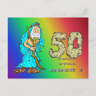 Tarjeta postal del arcoíris del 50 aniversario de 