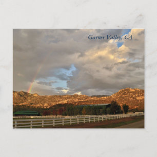 Tarjeta postal del arcoíris en Garner Valley, CA