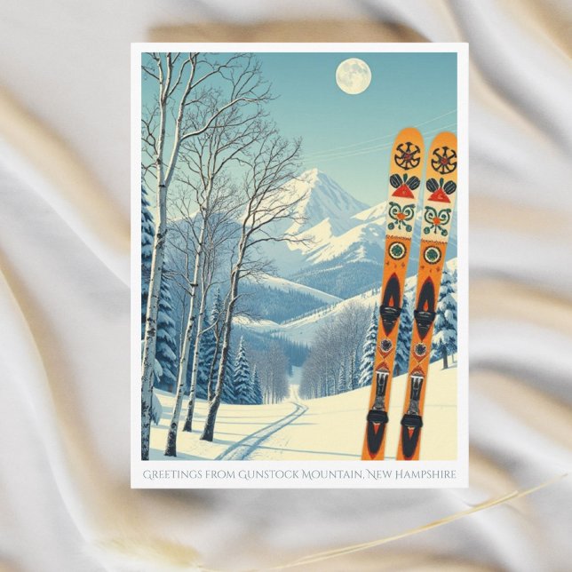 Tarjeta postal del área de esquí de Gunstock Mount (Subido por el creador)