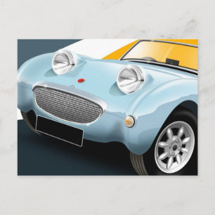 Tarjeta postal del Austin Healey Sprite