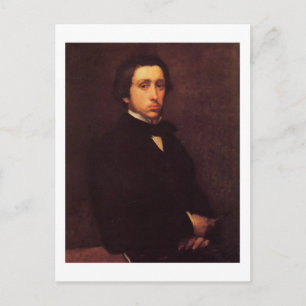 Tarjeta postal del autorretrato de Degas