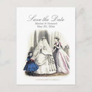 Tarjeta postal del Boda victoriano (Save the Day)