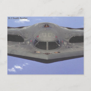 Tarjeta postal del bombardero furtivo B2