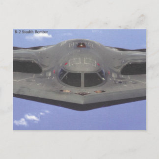 Tarjeta postal del bombardero furtivo B2