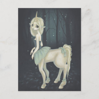 tarjeta postal del bosque de fairy centaur