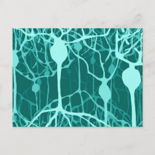 Tarjeta postal del bosque de neuronas