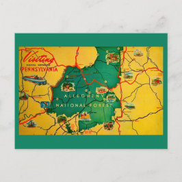 Tarjeta postal del Bosque Nacional Allegheny