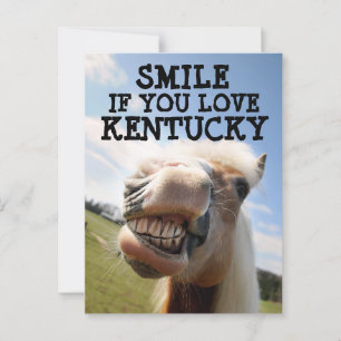 Tarjeta postal del CABALLO DE KENTUCKY