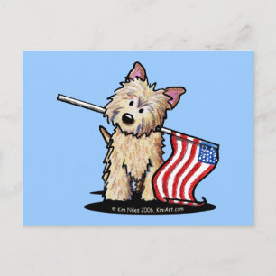 Tarjeta postal del Cairn Terrier de EE. UU.