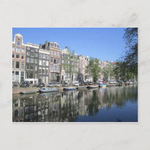 Tarjeta postal del Canal de Amsterdam