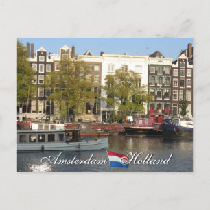 Tarjeta postal del Canal de Amsterdam