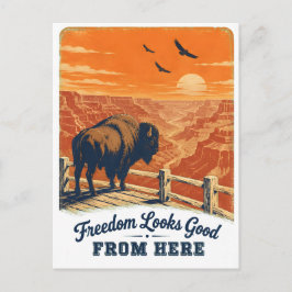 Tarjeta postal del Cañón Freedom Looks Good