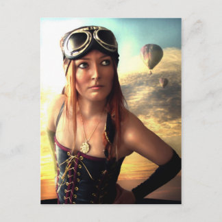 Tarjeta postal del capitán de la aeronave