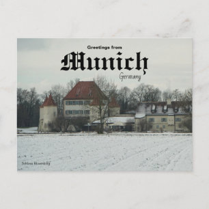 Tarjeta postal del castillo Blutenburg Múnich Alem