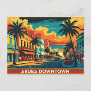 tarjeta postal del centro de Aruba