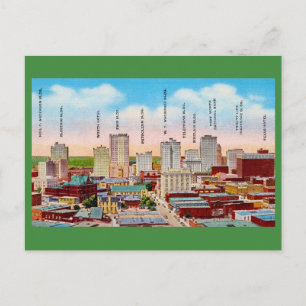 Tarjeta postal del centro de Fort Worth, TX