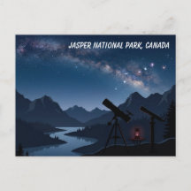 Tarjeta postal del cielo nocturno del Parque Nacio